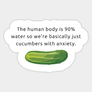 Anxious Cucumbers Sticker